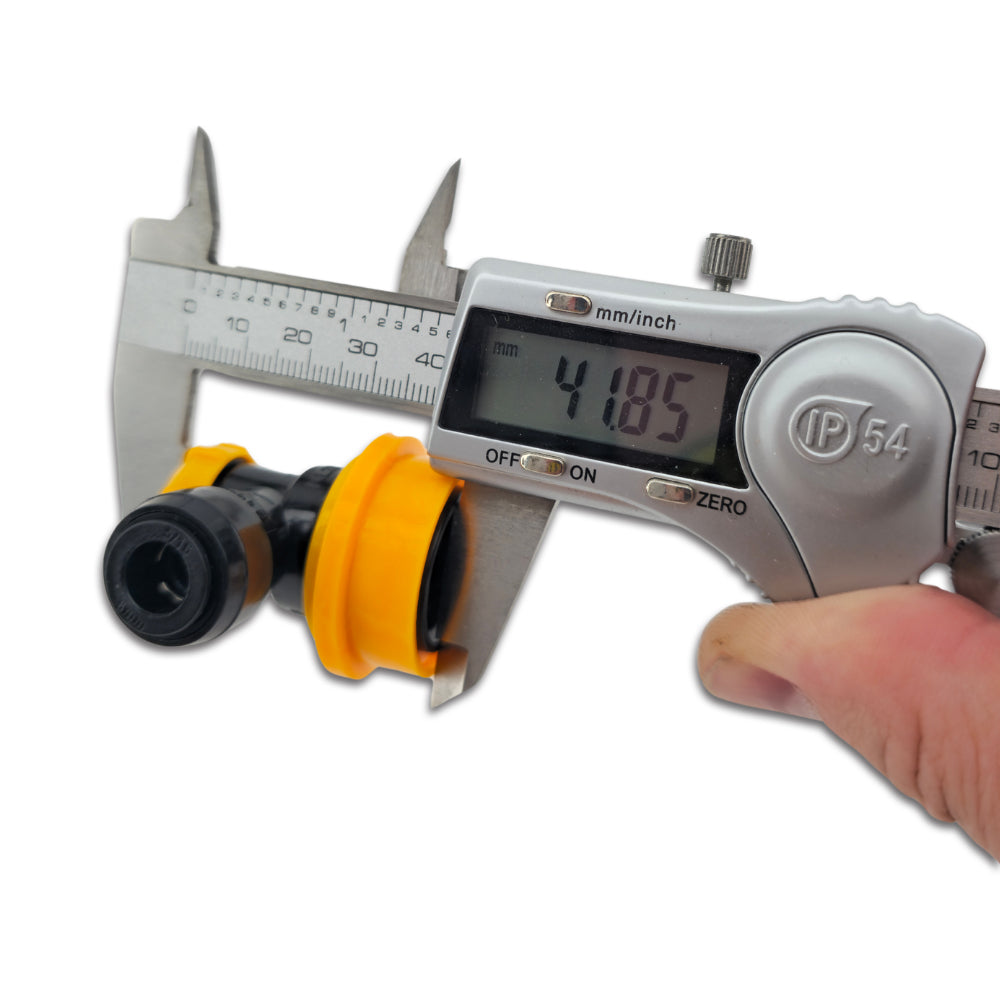 duotight 8mm (5/16) x Ball Lock Disconnect - (Black + Yellow Liquid)