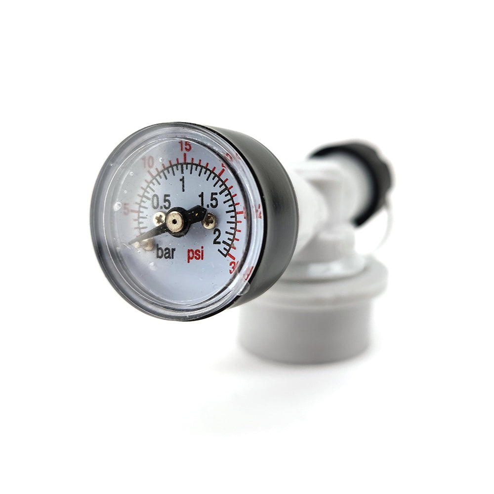 Compact Spunding valve is handy for keg transfers or pressurized fermentations when you want to limit oxygen exposure to your home brew.