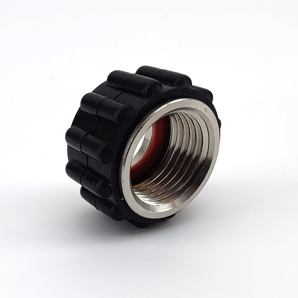 This is a replacement Quick Swivel Nut 1/2" NPT.  Comes with a heavy duty silicone grip guard allowing comfortable and quick tool-free operation.