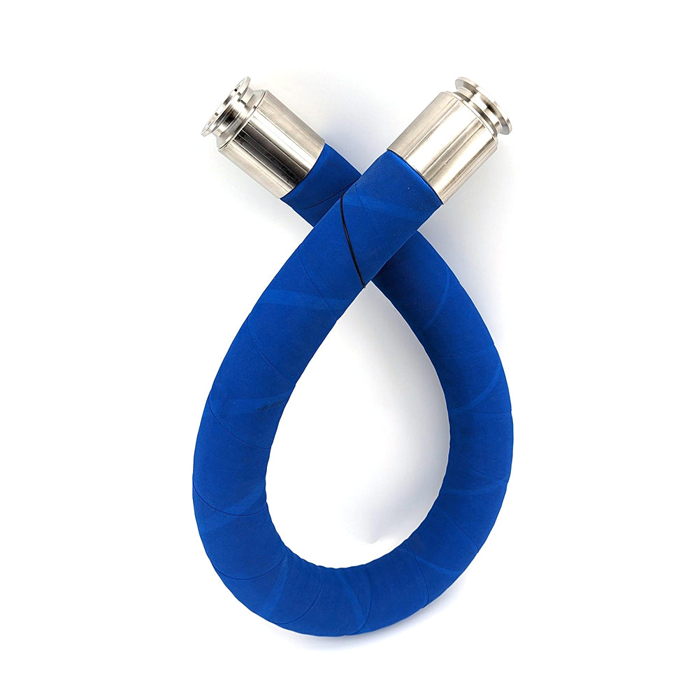 Get the Brewery Suction & Delivery Hose with a 38mm internal diameter. This 1m hose is equipped with a 1.5-inch TC fitting. Perfect for brewery applications.