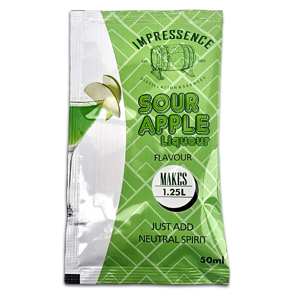 Impressence - Sour Apple Liqueur Spirit Flavouring - 50mL