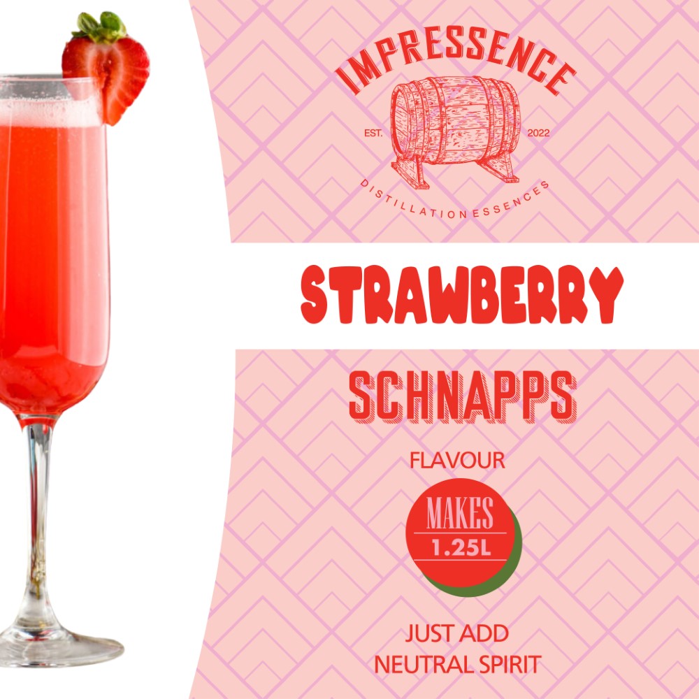 Impressence - Strawberry Schnapps Spirit Flavouring - 50mL