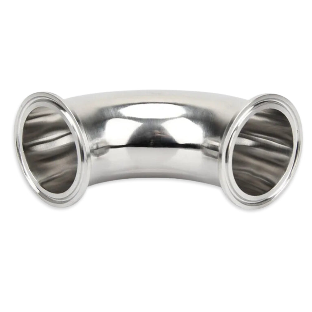 Made from 304SS grade steel. It comes in a 3 Inch Tri-Clover adapted 90 degree elbow. Most commonly used as a bend to a butterfly valve for dumping of trub and yeast from a FermZilla Tri-Conical.