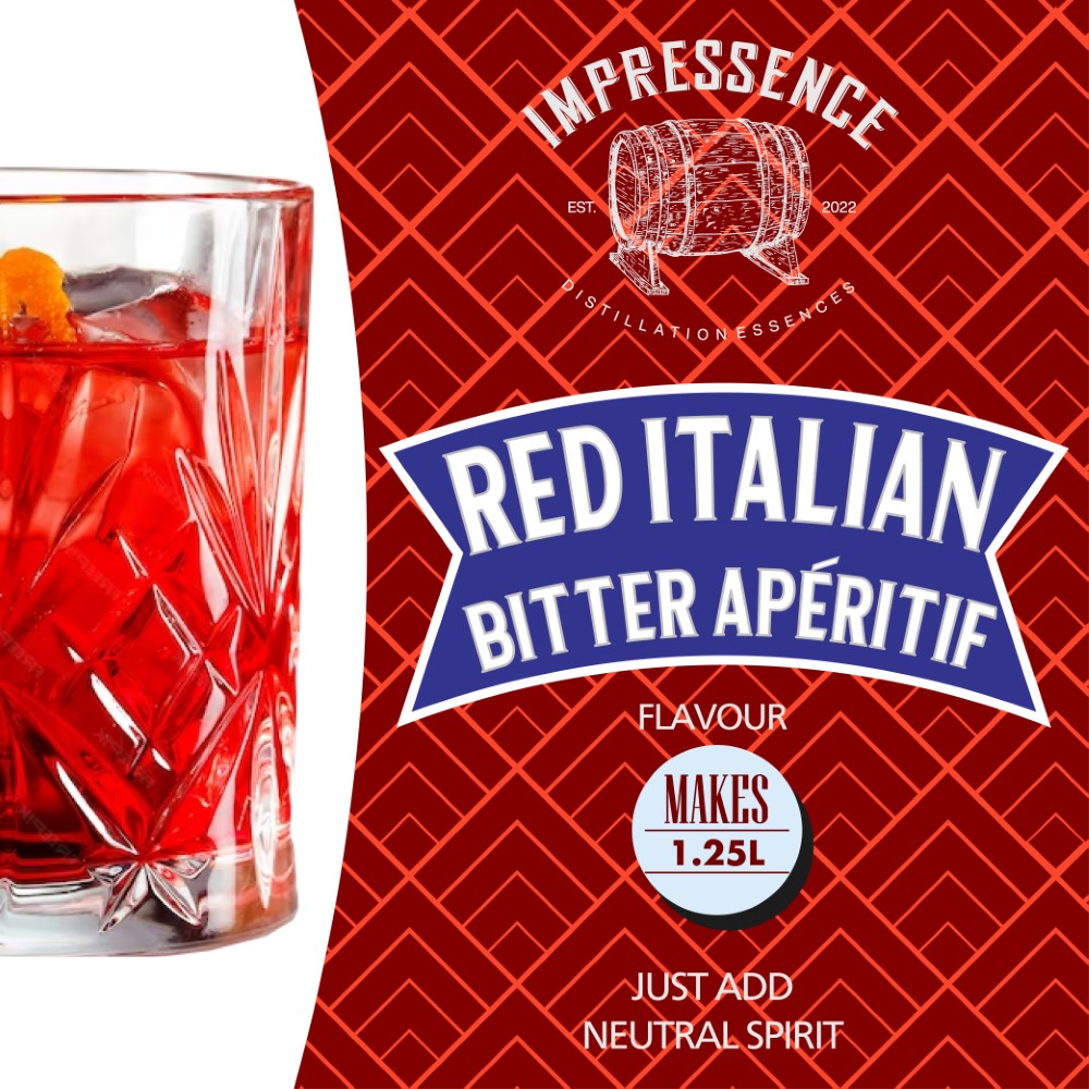 Impressence - Red Italian Bitter Aperitif Spirit Flavouring - 50mL