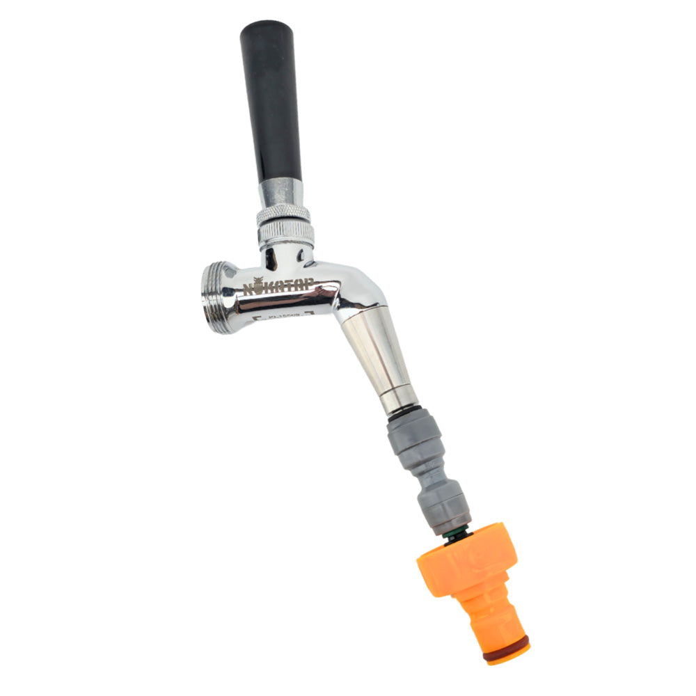 NukaTap Push in Spout to 8mm (5/16') duotight compatible barb