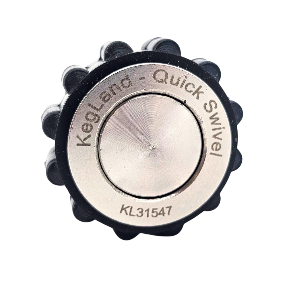 Quick Swivel Connector 1/2' x Stainless Steel End Cap (18mm)