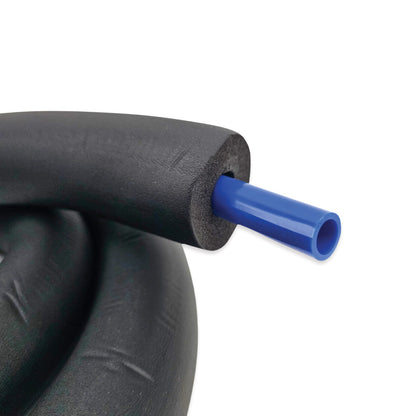 Blue Glycol Insulation Hose 2m Roll x 12mm ID x 16mm OD - Foam 15mm Thick