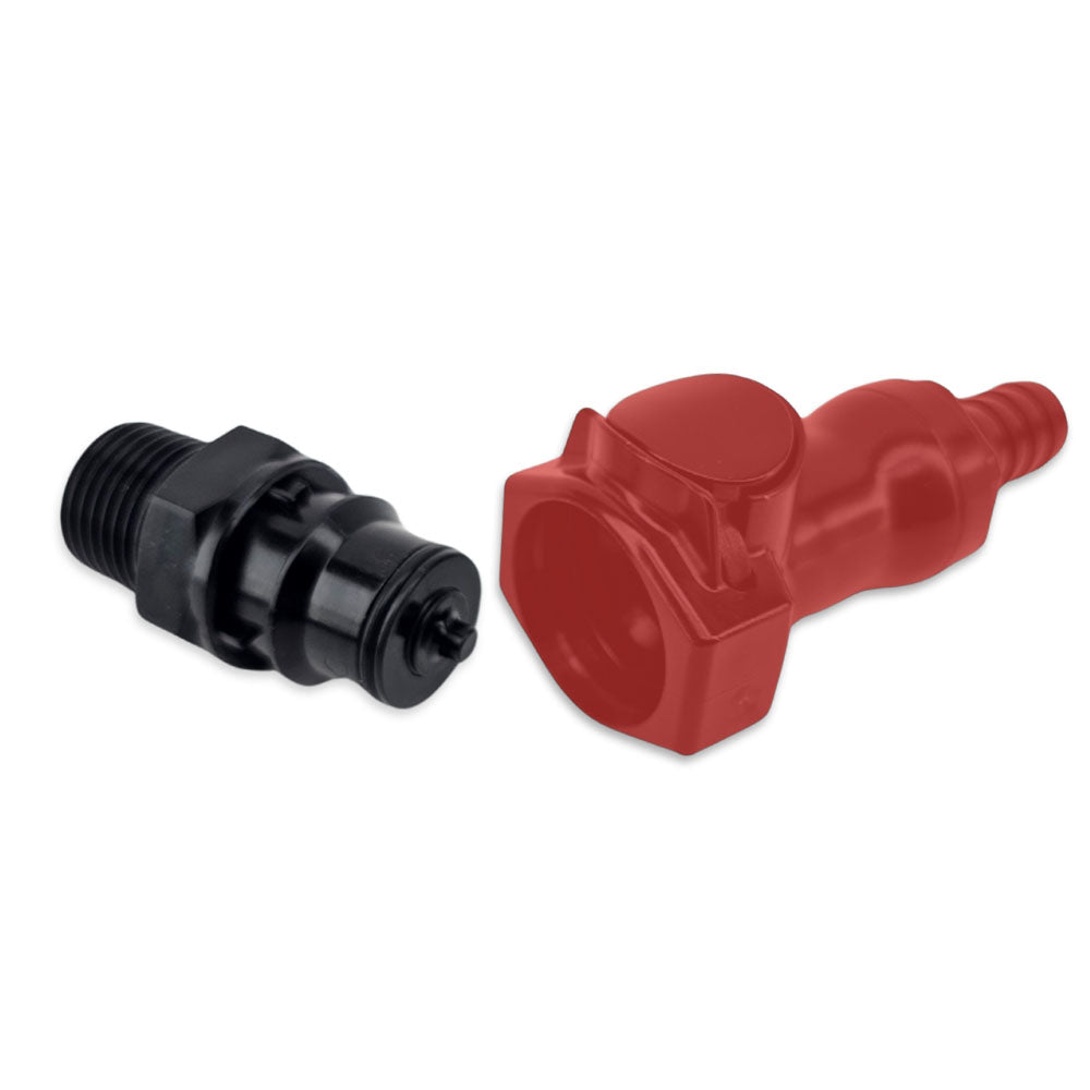 JoinTech Male Connector with Auto Shut Off x 1/2 Inch BSPT Male