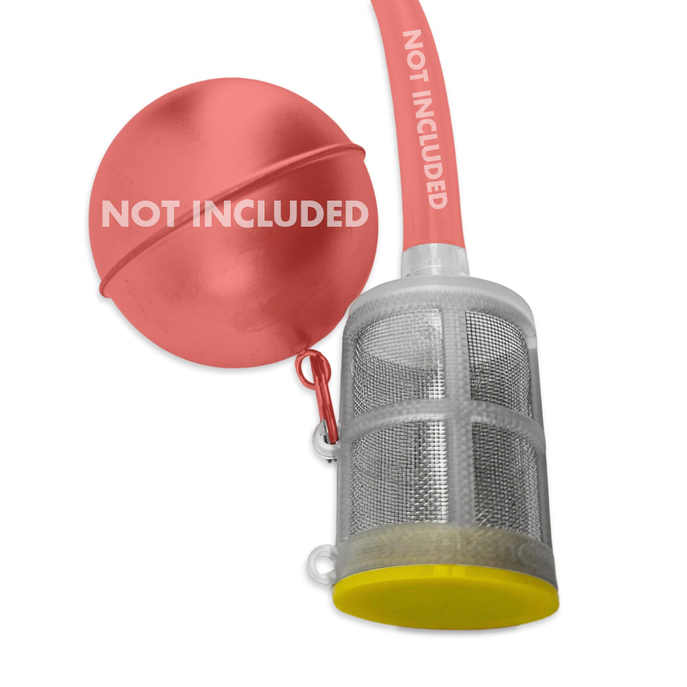 Yellow Weighted Floating Dip Tube Filter - Gen2