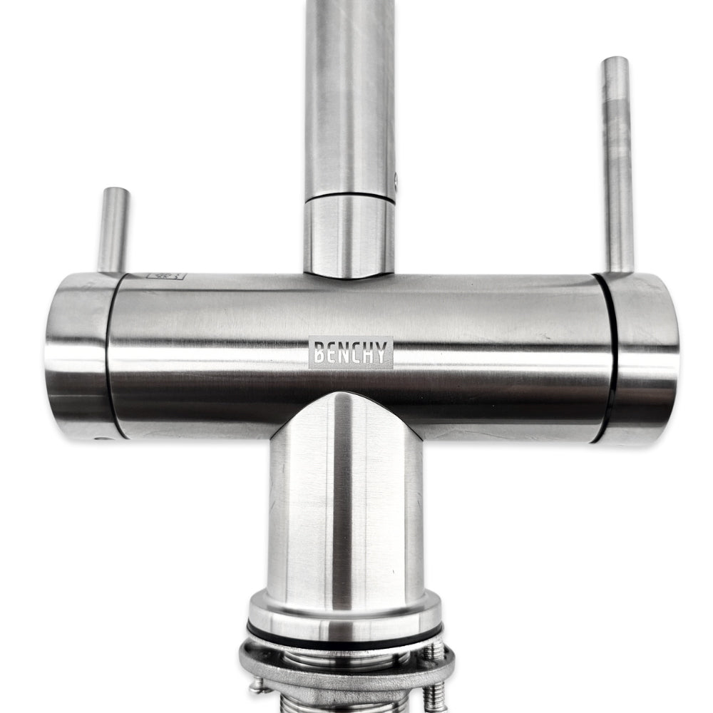 Benchy 4 in 1 Kitchen Mixer Tap (Hot-Cold-Chilled-Sparking) - Stainless Steel