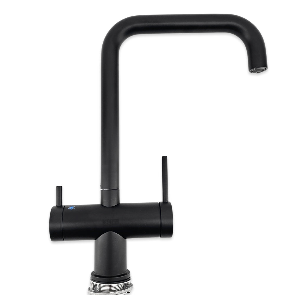 Benchy 4 in 1 Kitchen Mixer Tap (Hot-Cold-Chilled-Sparking) - Matte Black