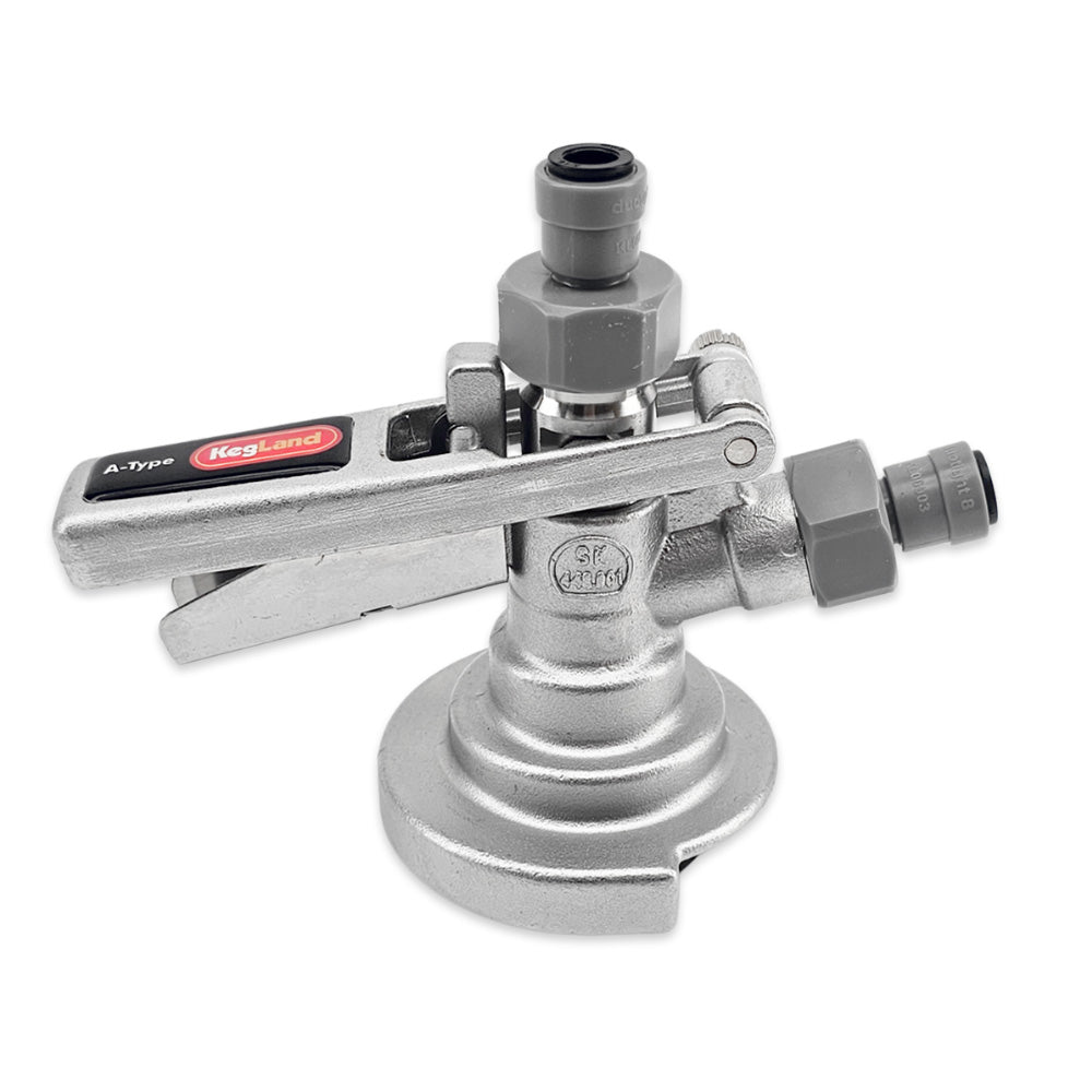 A-Type Keg Coupler All-SS with 8mm duotight Push-Fit