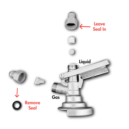 A-Type Keg Coupler All-SS with 8mm duotight Push-Fit