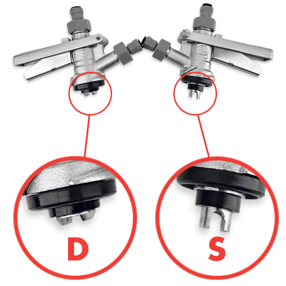 S-Type Keg Coupler All-SS with 8mm duotight Push-Fit