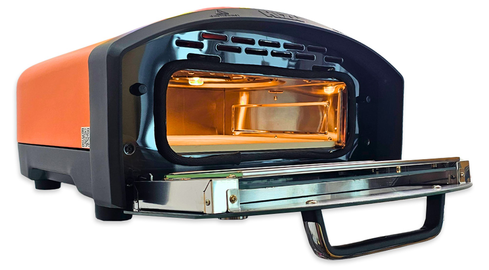 HIZO NEO - E13 Electric Pizza Oven (2140w/220-240V 10A) EU (Orange)-EU PLUG(220V)