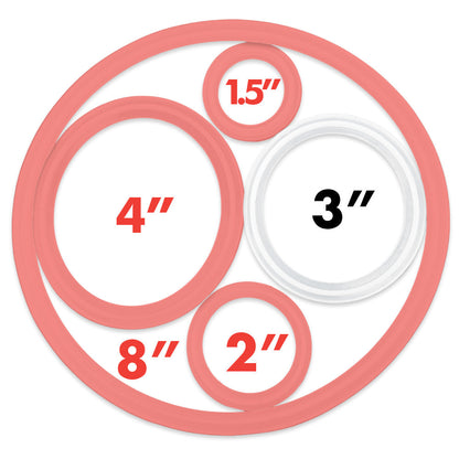 3 inch TC - Flanged Silicone Gasket Seal