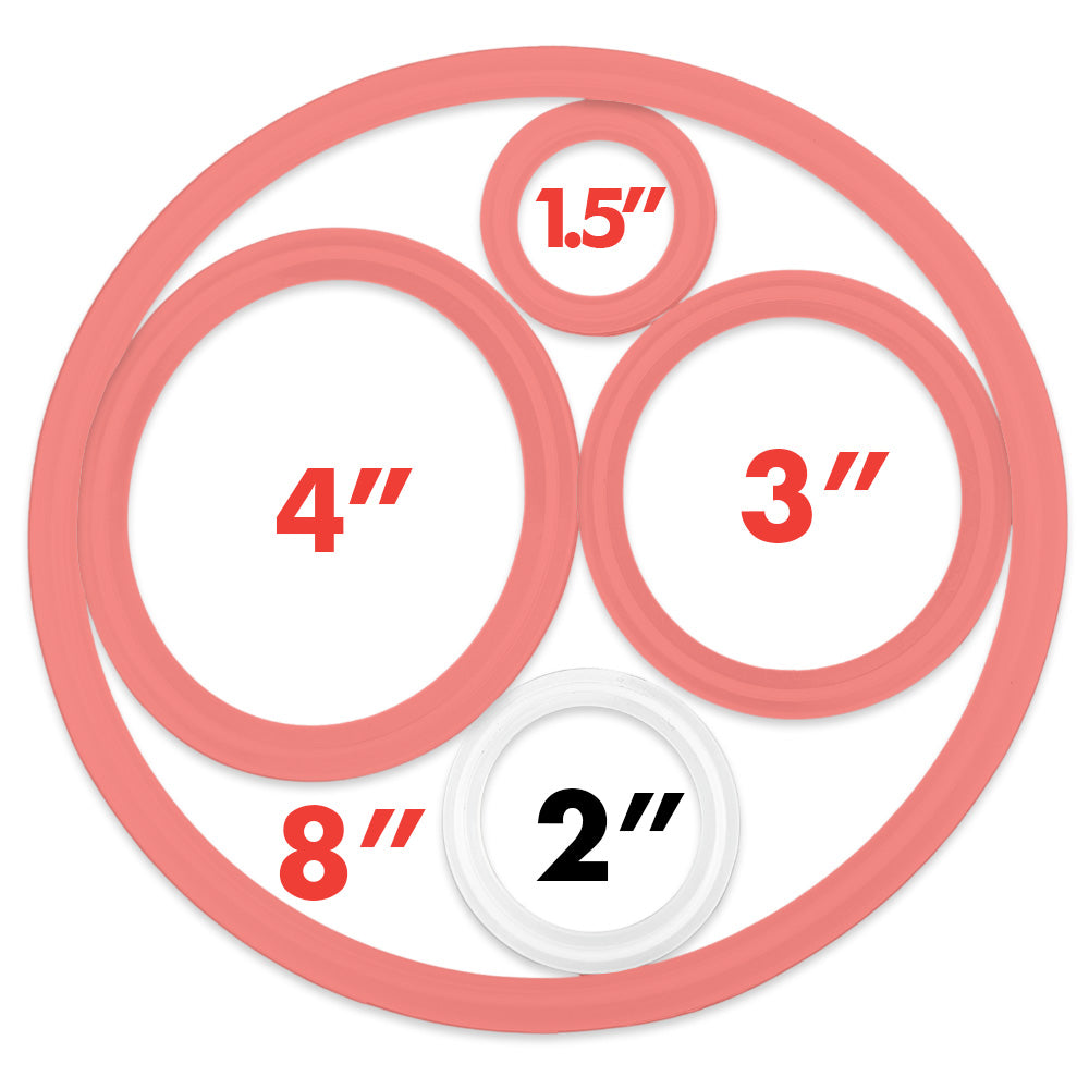 2 inch TC - Flanged Silicone Gasket Seal