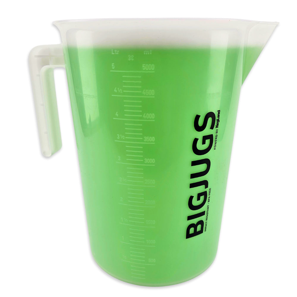 BIG JUGS - 5.0L Graduated Measuring Jug - Impact Resistant - BPA FREE