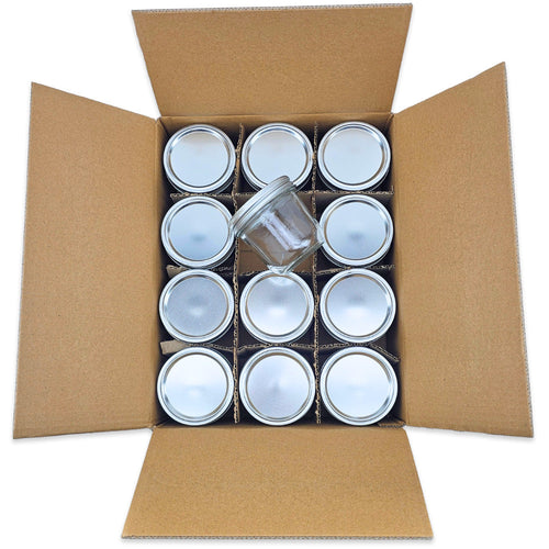 Haul Wide Mouth - 300mL - Half Pint Mason Jars & Lids - 12 Pack