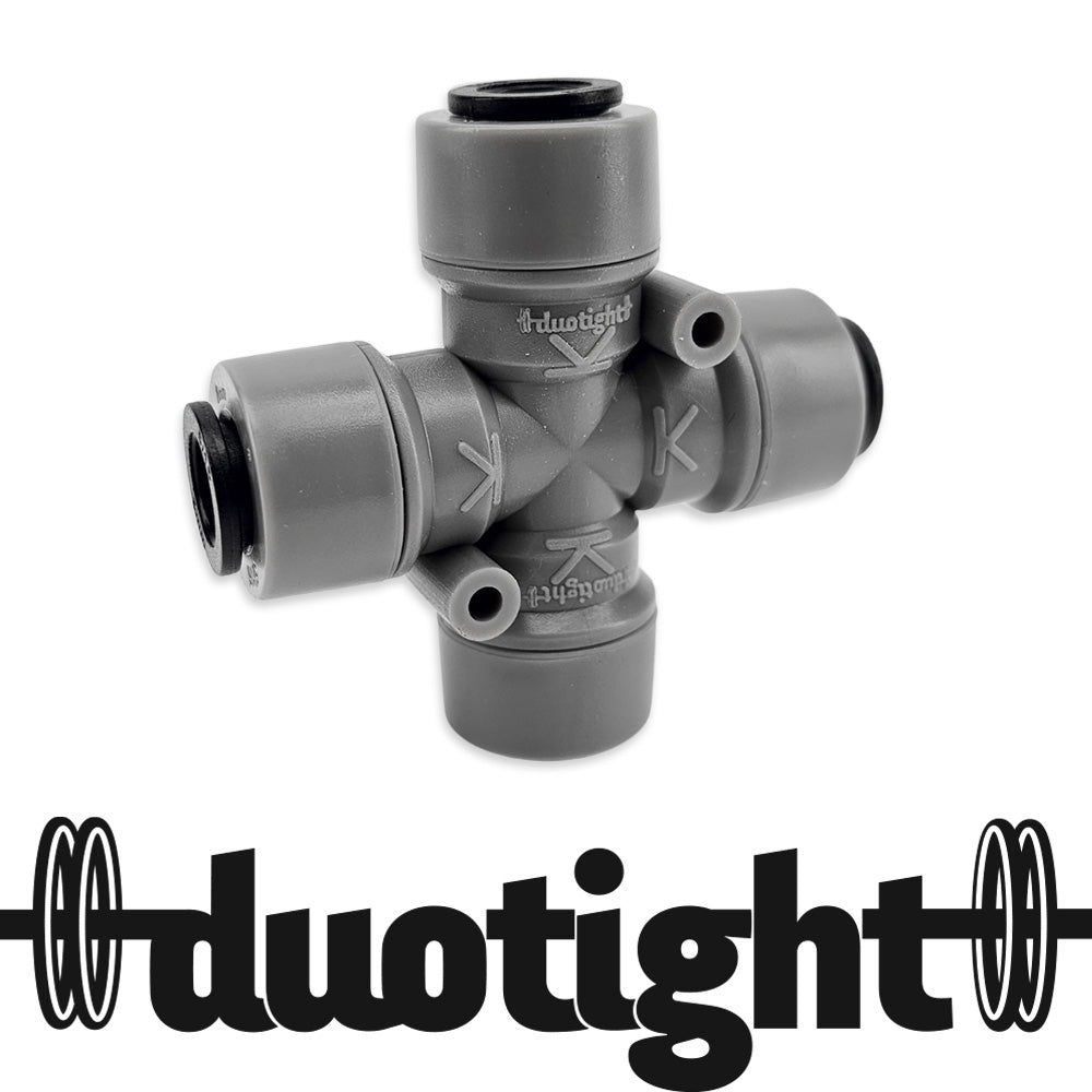 duotight - 8mm (5/16)Female - X Cross Adaptor / Splitter