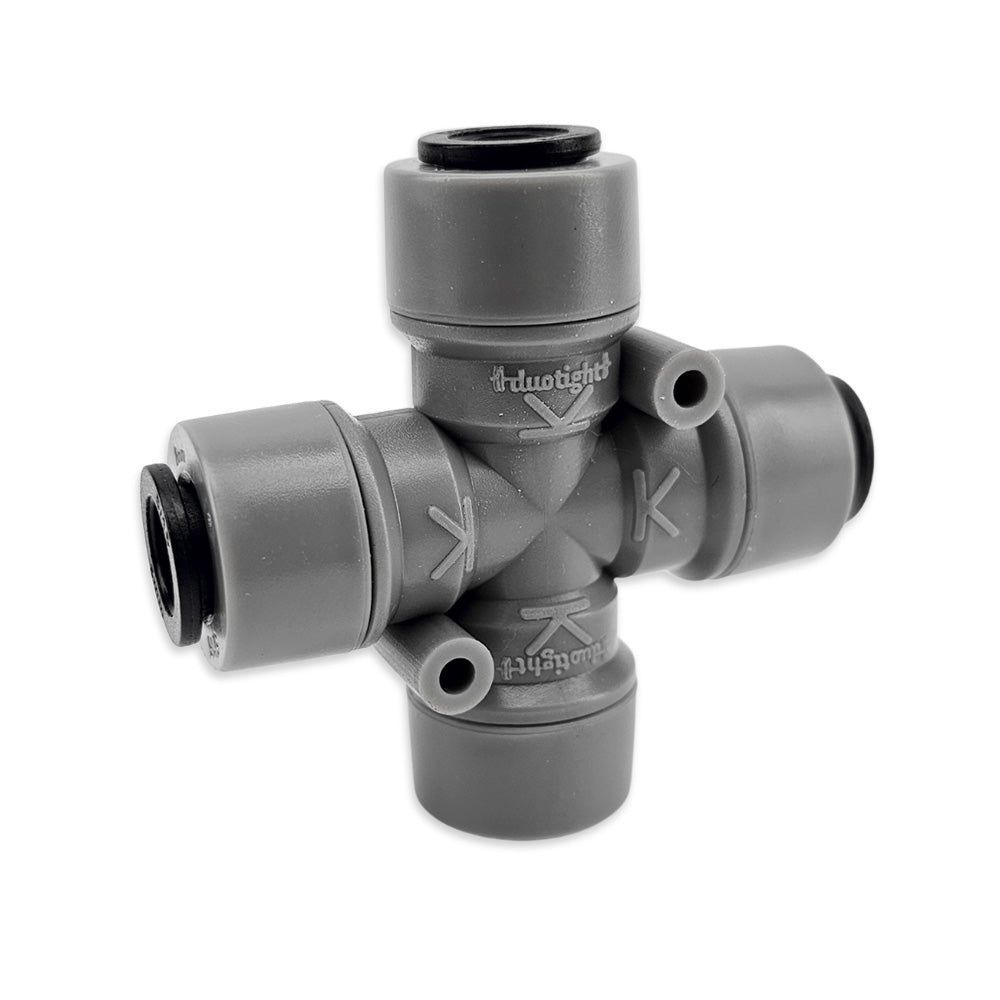 duotight - 8mm (5/16)Female - X Cross Adaptor / Splitter
