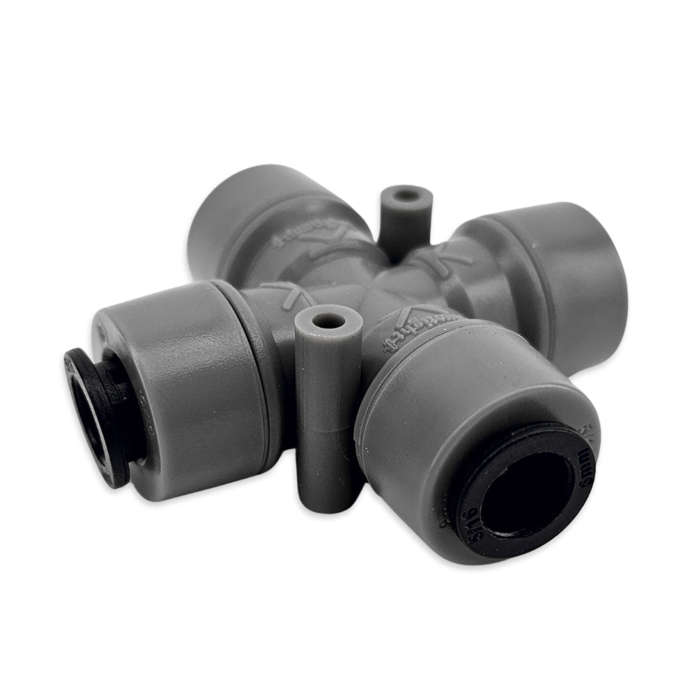 duotight - 8mm (5/16)Female - X Cross Adaptor / Splitter