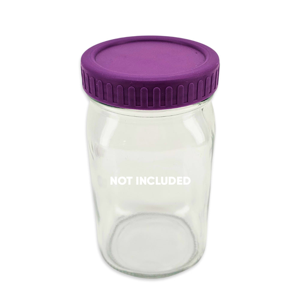 Haul Mason Jar Leak-Proof Lids  - 6 Pack (Purple)