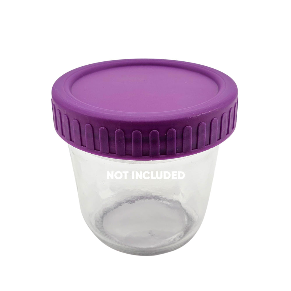 Haul Mason Jar Leak-Proof Lids  - 6 Pack (Purple)
