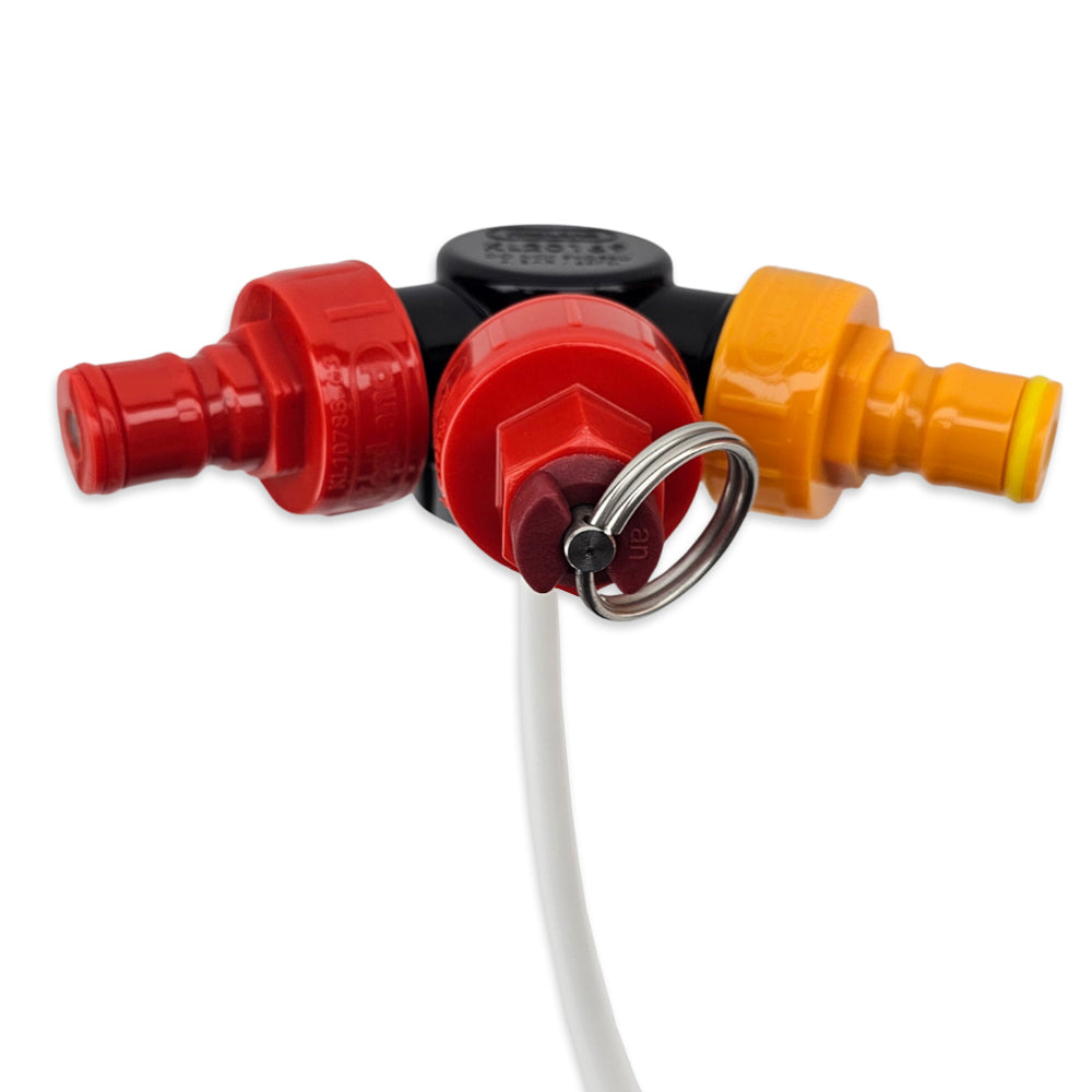 PCO38 Gen2 Black Elbow Cap Insert - Dip Tube to Carbonation Cap Joiner (For Oxebar 4L & 8L)