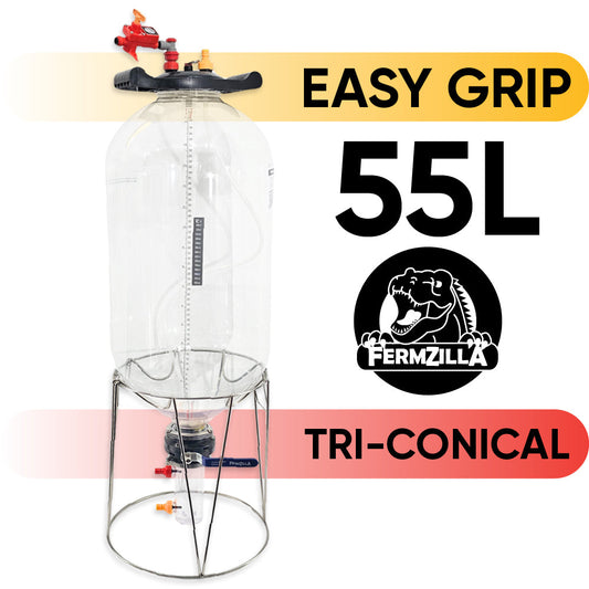 55L FermZilla Tri-Conical Easy-Grip Pressure Fermenter Starter Kit