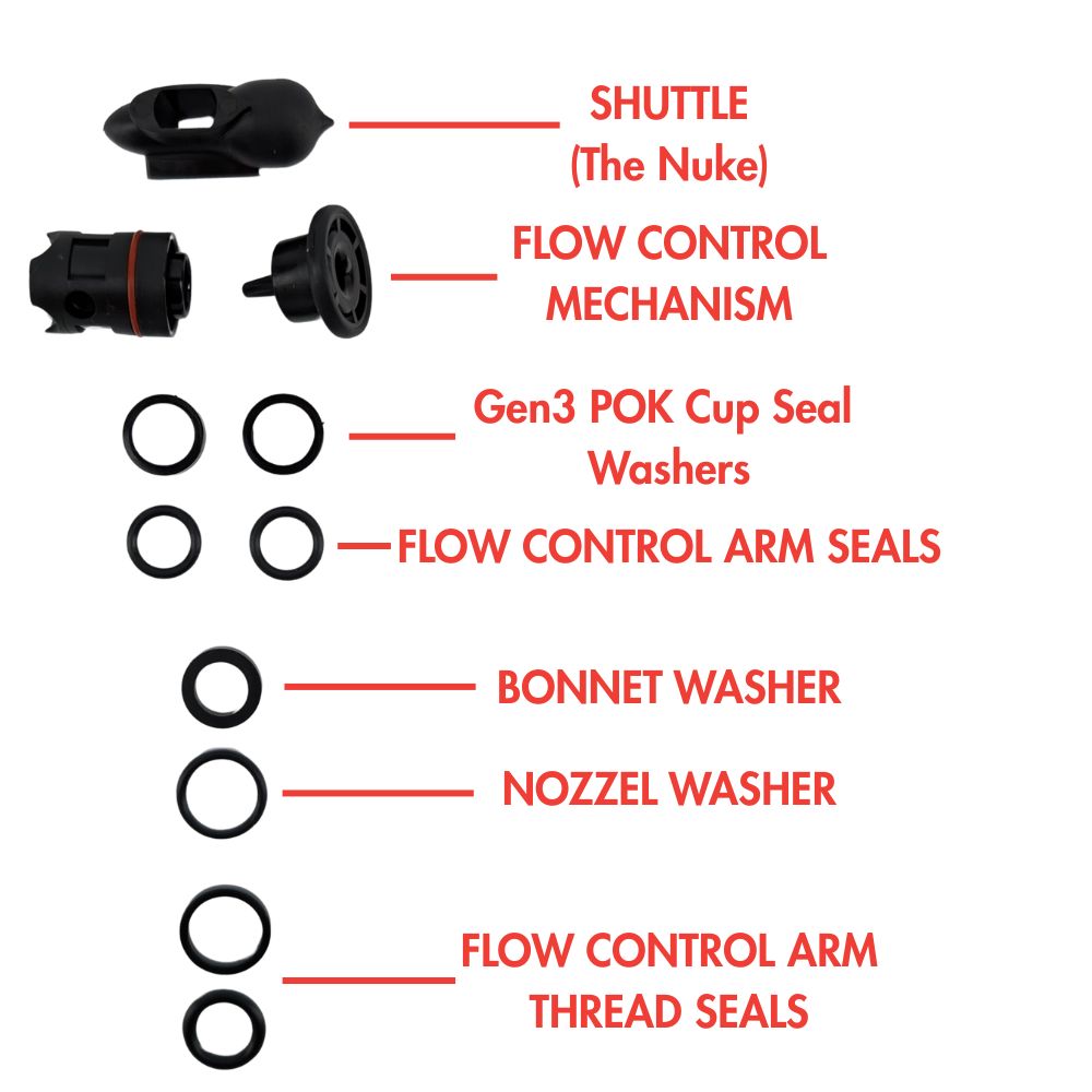 NukaTap - Flow Control Gen3 Seal Kit (Suits NukaTap FC G2)
