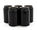 330 ml black beer can - 216 pcs lid not included