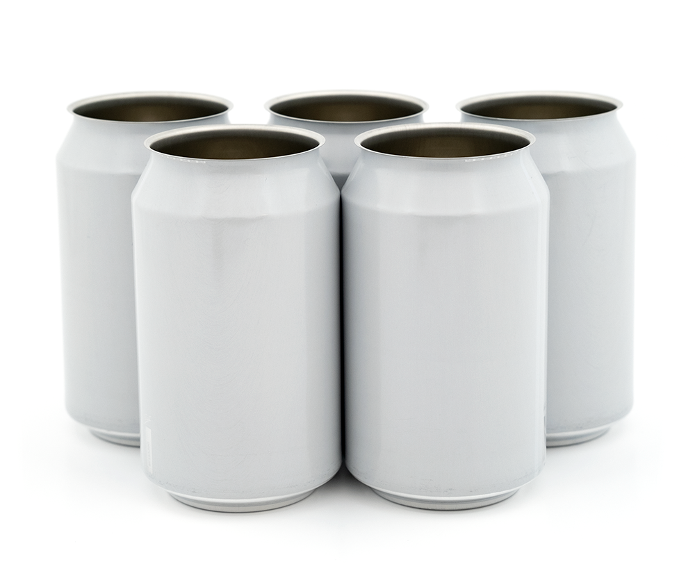 440 ml white cans - 162 pcs lid not included