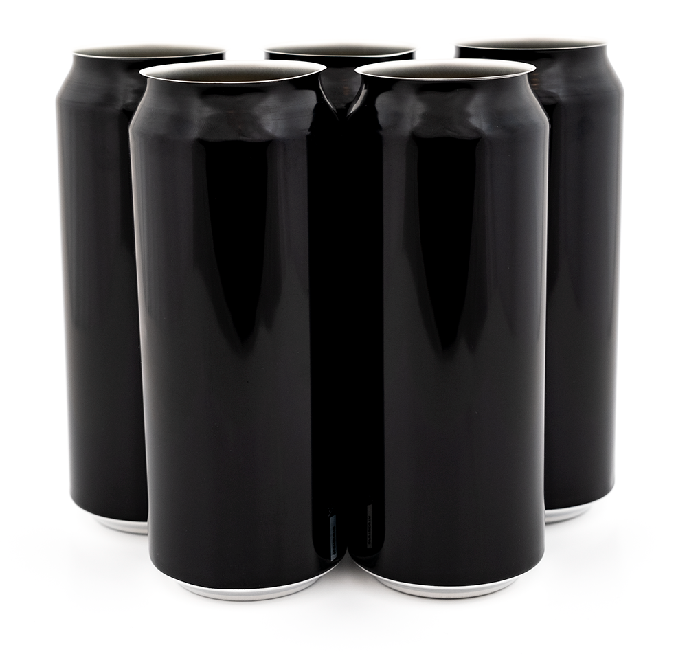 440 ml black beer can - 162 pcs lid not included