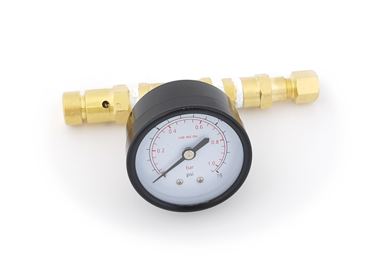 Adjustable Pressure Relief Valve with Gauge