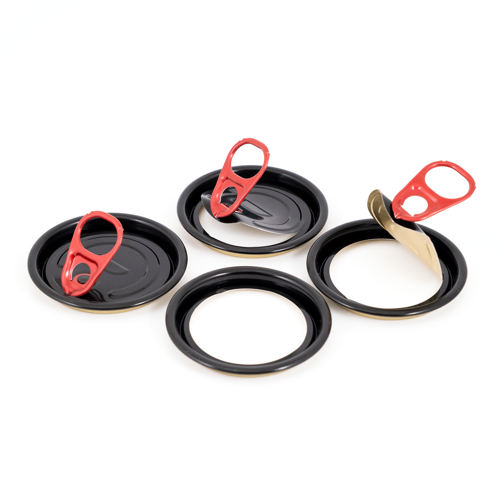 B64 360 FA Black lid for beer cans approx. 230 pieces packed in cylinder