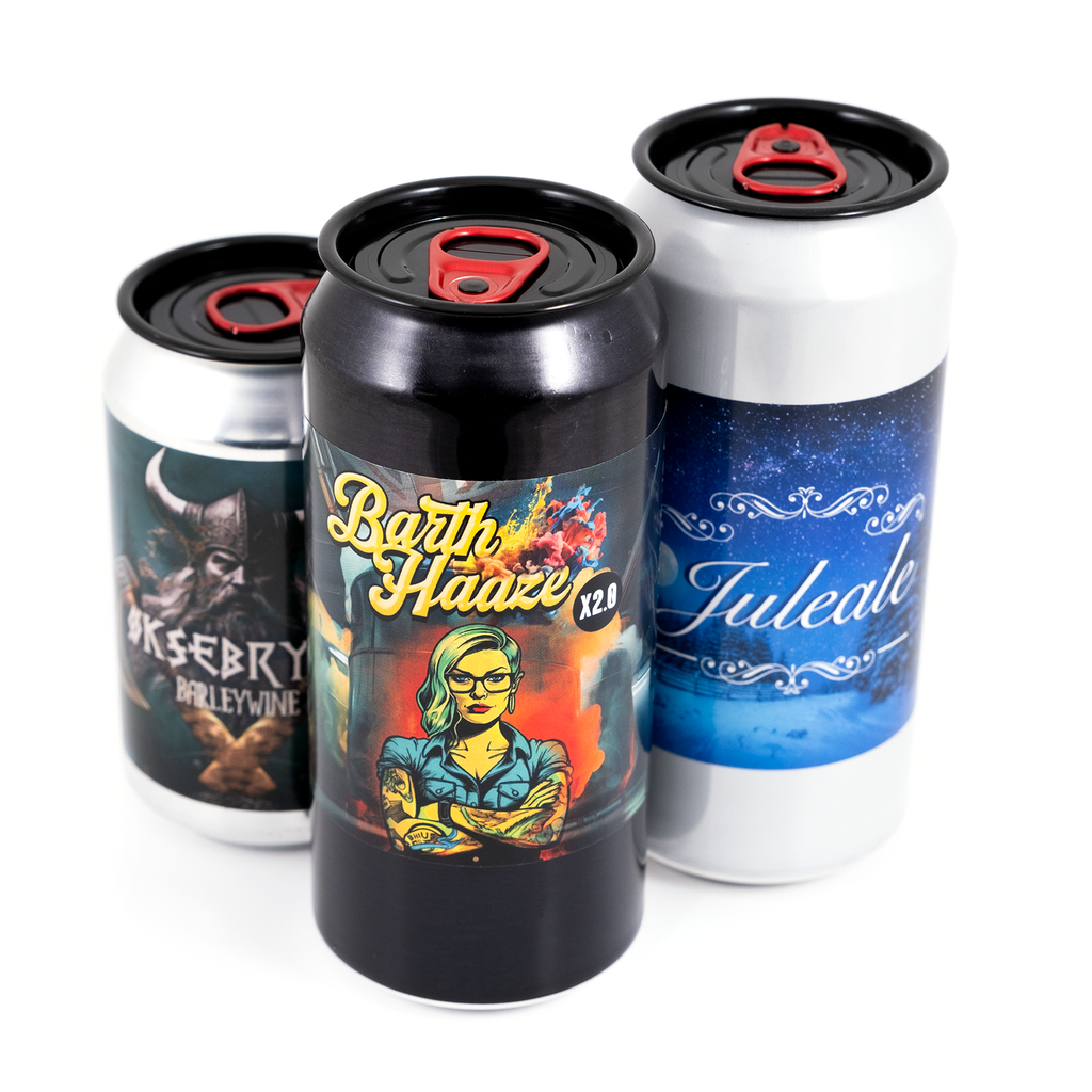 B64 360 FA Black lid for beer cans approx. 230 pieces packed in cylinder