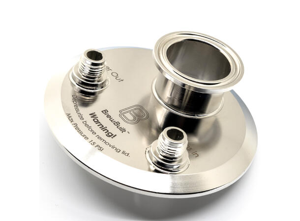 BrewBuilt - 4 Inch End cap with body connects