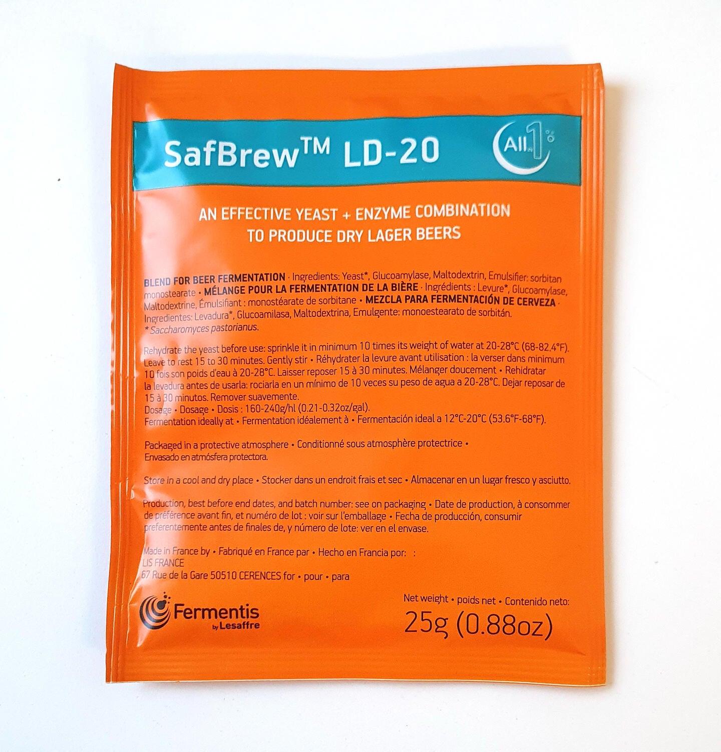 Fermentis SafBrew™ LD-20 - 25g