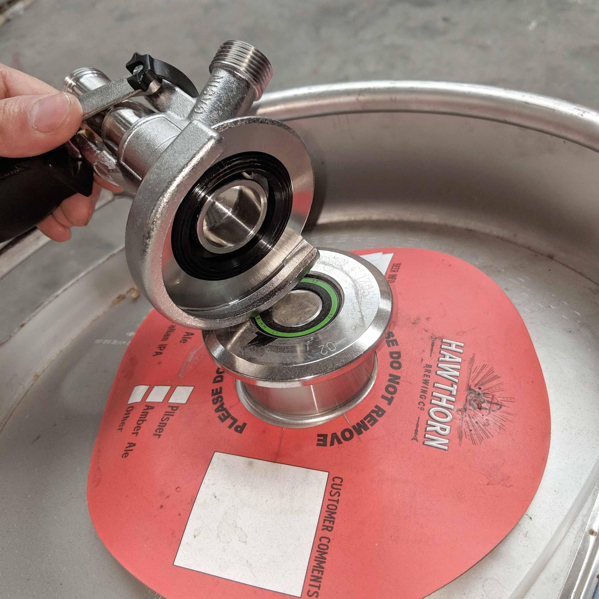 A-Type Keg Coupler S.S (includes 2 x Duotight KL06903) - KegLand