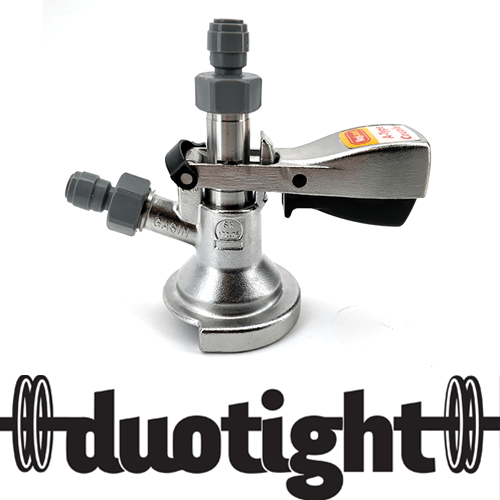 A-Type Keg Coupler S.S (includes 2 x Duotight KL06903) - KegLand