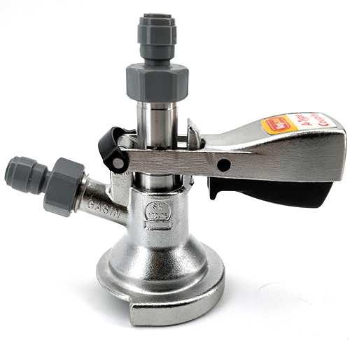 A-Type Keg Coupler S.S (includes 2 x Duotight KL06903) - KegLand