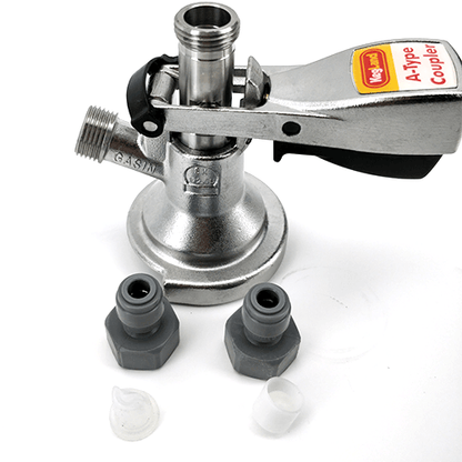 A-Type Keg Coupler S.S (includes 2 x Duotight KL06903) - KegLand
