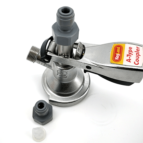 A-Type Keg Coupler S.S (includes 2 x Duotight KL06903) - KegLand