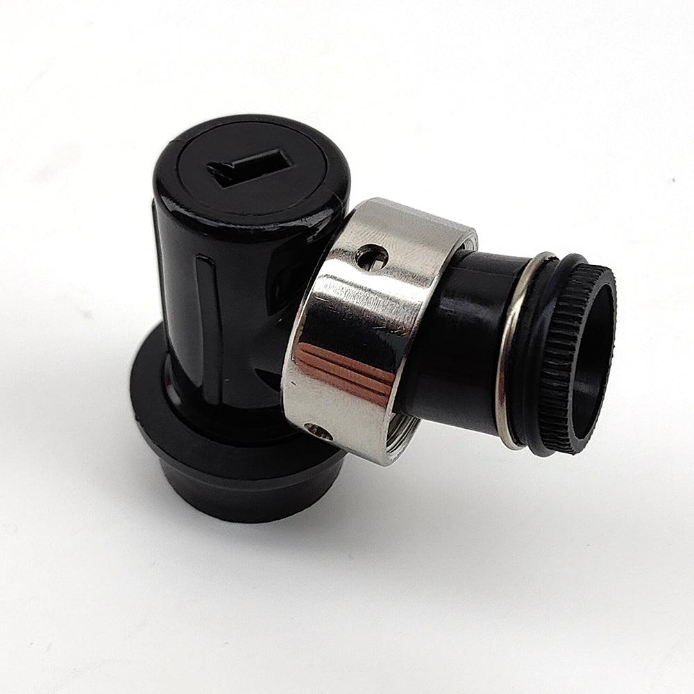 Ball Lock Disconnect (Black/Liquid) - With Integrated Tap Shank & Collar - KegLand