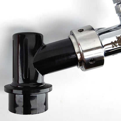 Ball Lock Disconnect (Black/Liquid) - With Integrated Tap Shank & Collar - KegLand