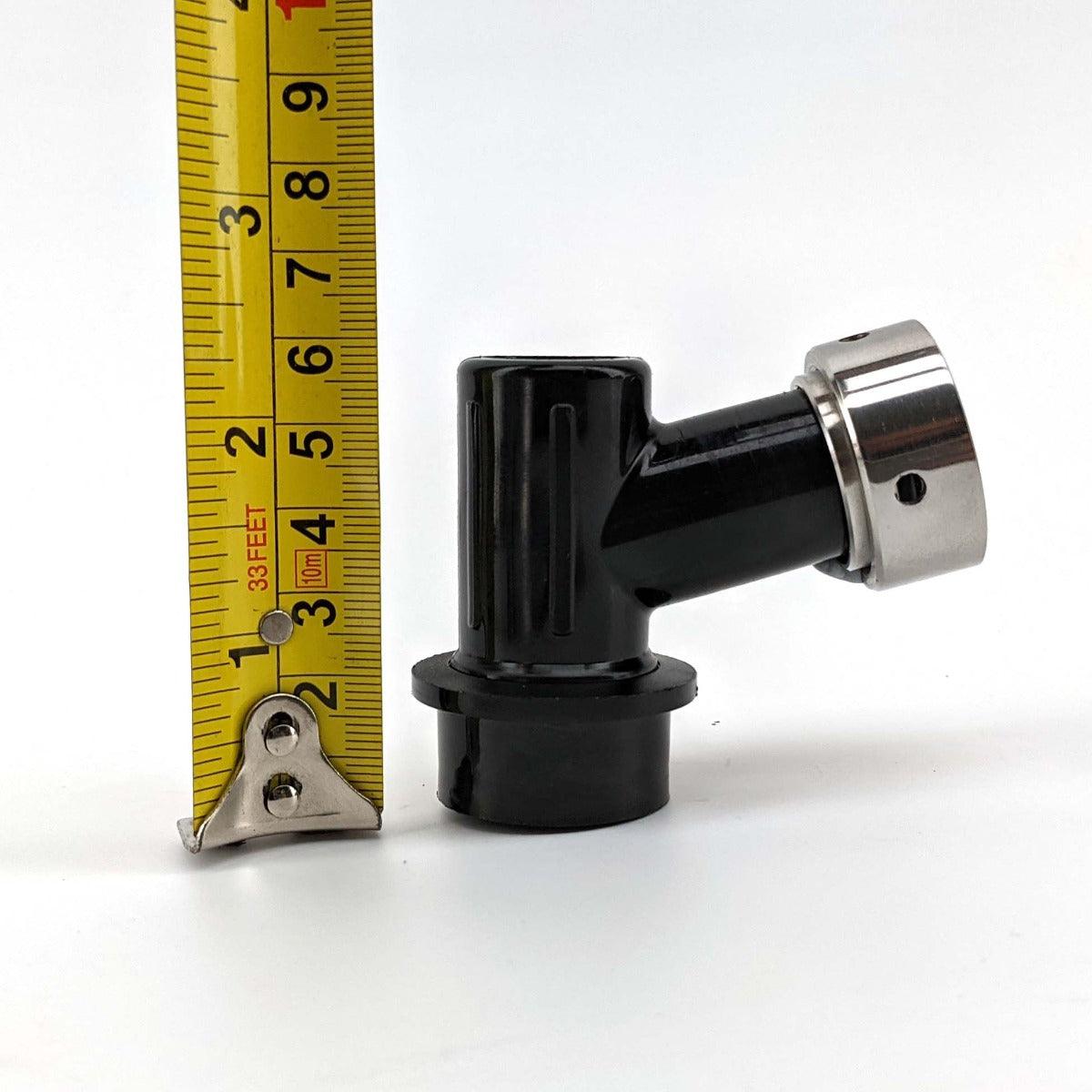 Ball Lock Disconnect (Black/Liquid) - With Integrated Tap Shank & Collar - KegLand