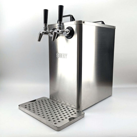 Benchy - Carbon - Double Taps Bench Top Keg Dispenser (Stainless FC Taps)12v/ 24v/240V - KegLand