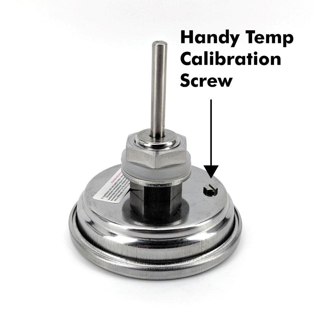 Bi-Metal 3 Inch Dial Weldless Thermometer(short) - KegLand