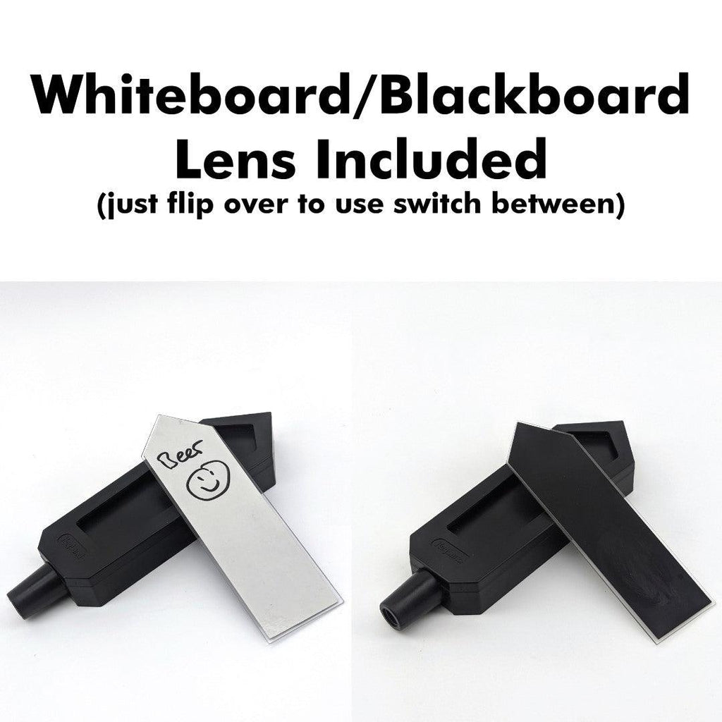 Bishop Tap Handle for Recipe Kits (Clear Lense for Paper, Blackboard Sticker, Whiteboard Sticker) - KegLand